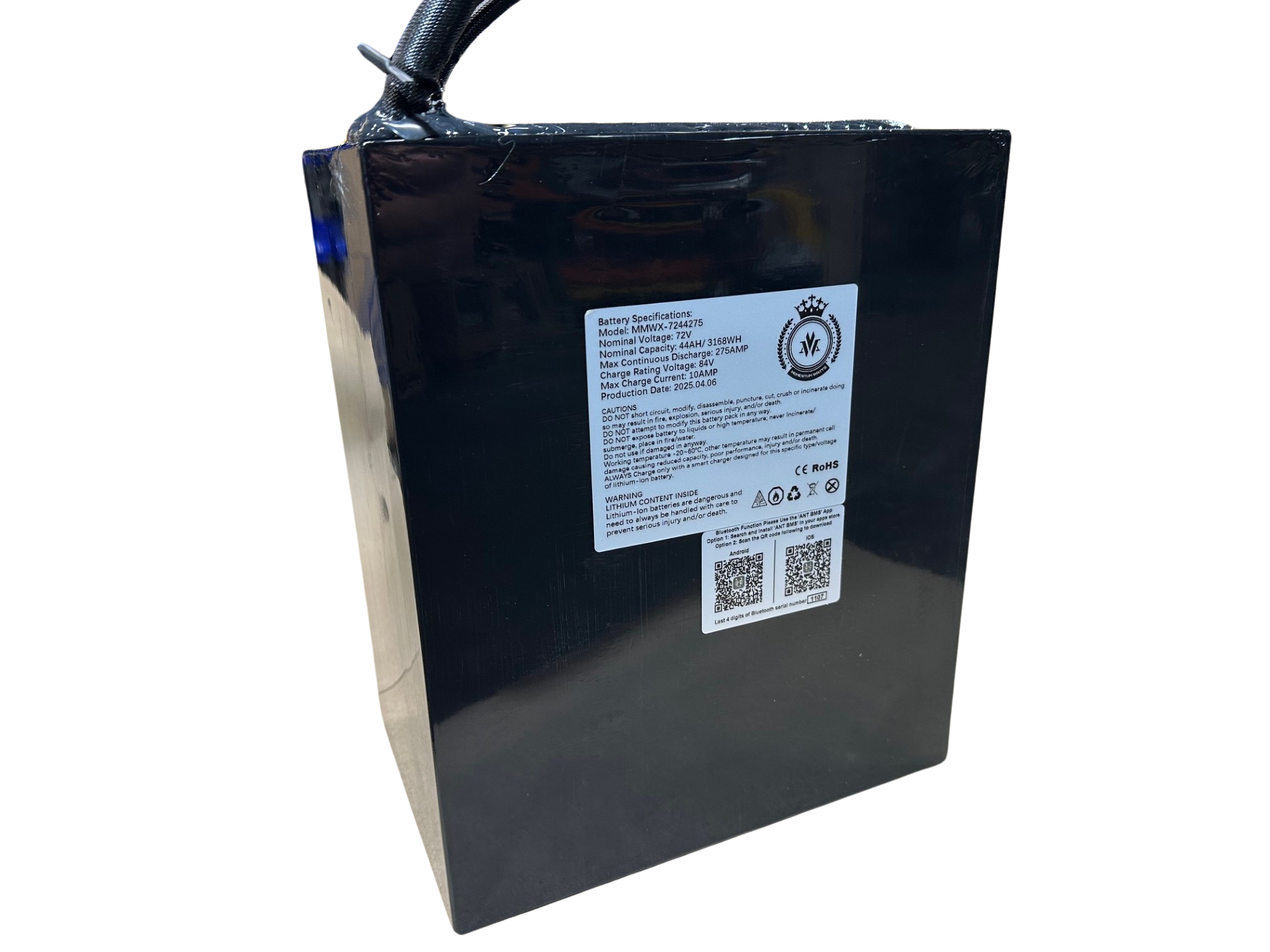 72V Lithium Battery for Razor SX500 (275AMP/44AH)