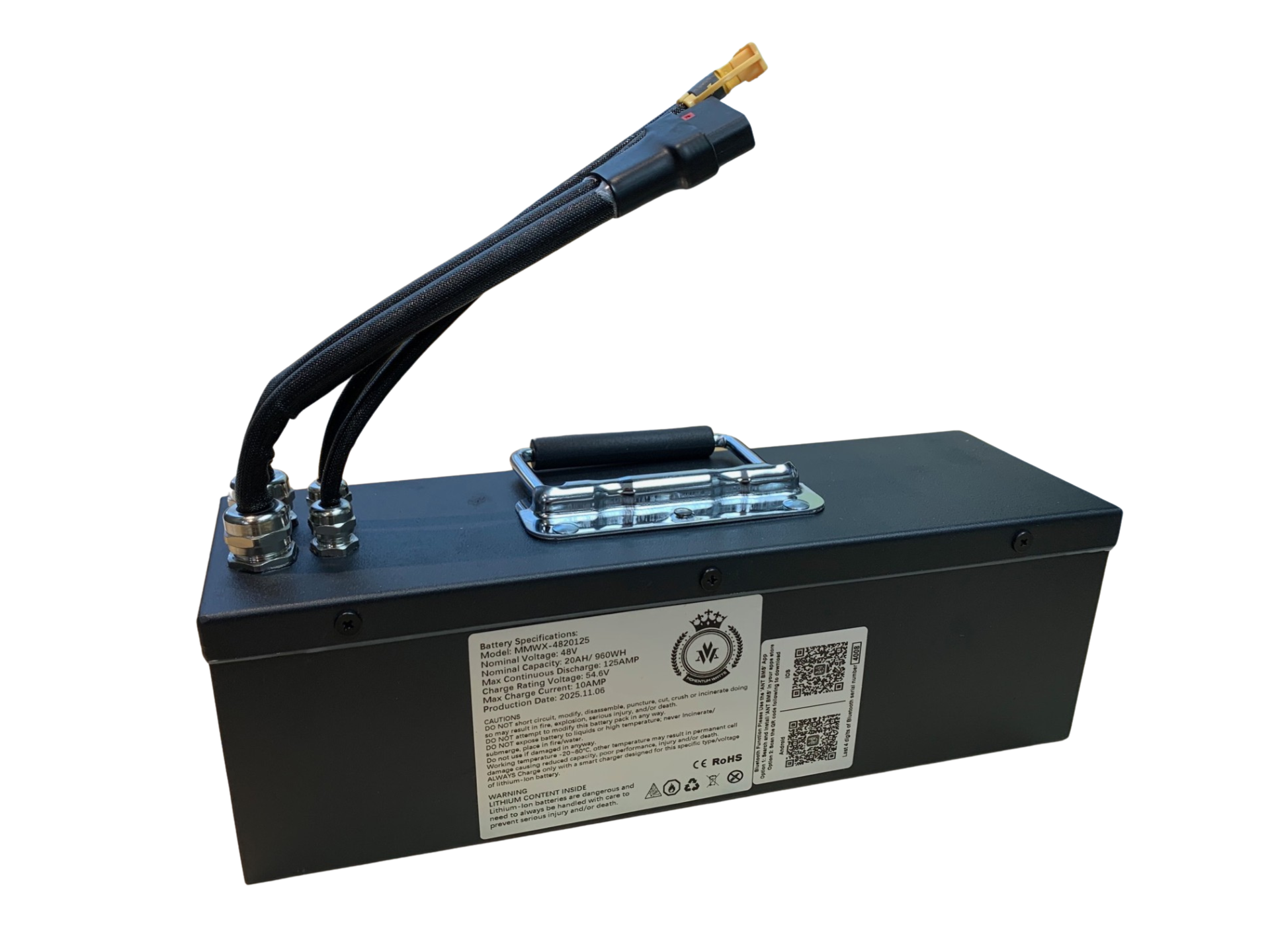 48V Lithium Razor Crazy Cart Battery (20AH/125AMP)