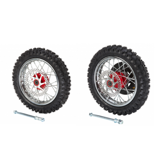 SX500 Wheel Set (Red/Chrome)