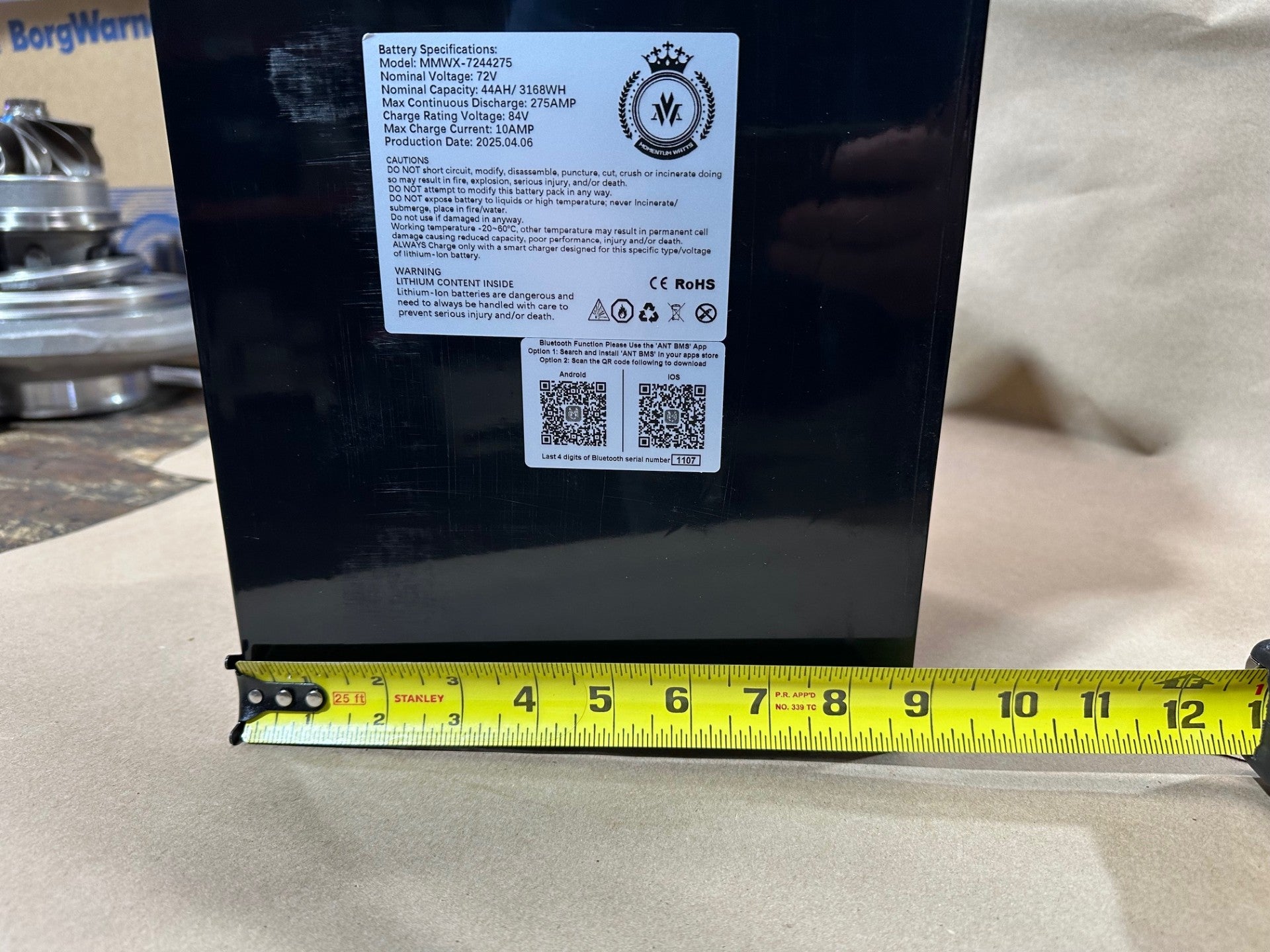 72V Lithium Battery for Razor SX500 (275AMP/44AH)